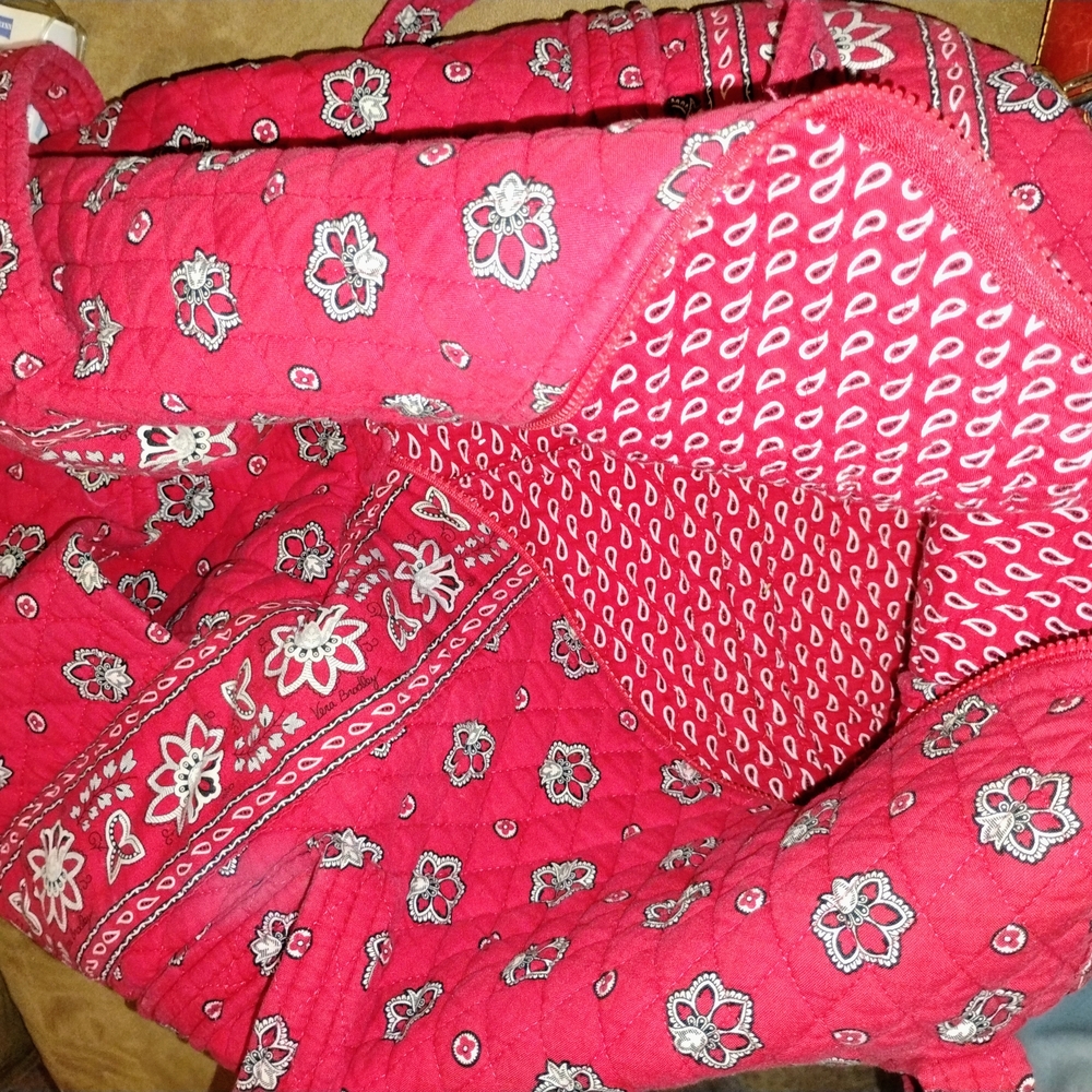 Vera Bradley Red Quilted Bag